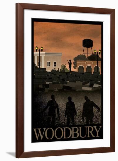 Woodbury Retro Travel-null-Framed Art Print