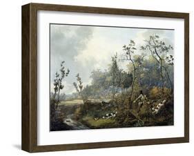 Woodcock Shooting, Engraved by H.C. Pyall, 1827-Samuel John Egbert Jones-Framed Giclee Print