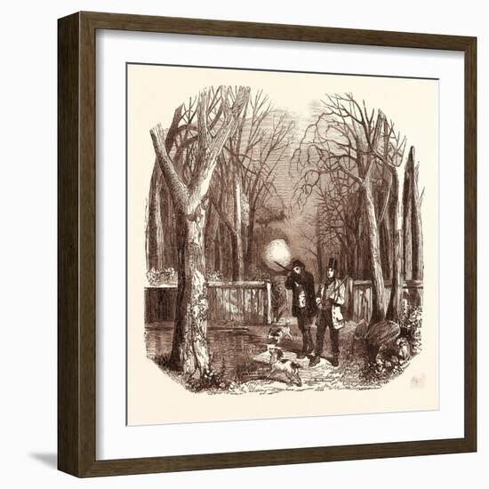 Woodcock Shooting-null-Framed Giclee Print