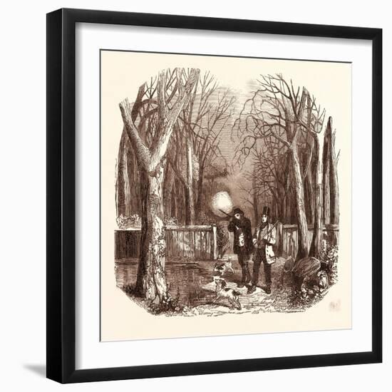 Woodcock Shooting-null-Framed Premium Giclee Print