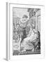 Woodcut after Julius Caesar Refusing Imperial Crown by Tadema-null-Framed Giclee Print