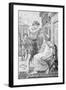 Woodcut after Julius Caesar Refusing Imperial Crown by Tadema-null-Framed Giclee Print