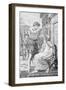 Woodcut after Julius Caesar Refusing Imperial Crown by Tadema-null-Framed Giclee Print