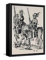 'Woodcut by Jost Amman (1539-1591)', (1927)-Jost Amman-Framed Stretched Canvas