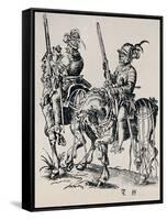 'Woodcut by Jost Amman (1539-1591)', (1927)-Jost Amman-Framed Stretched Canvas