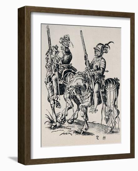 'Woodcut by Jost Amman (1539-1591)', (1927)-Jost Amman-Framed Giclee Print