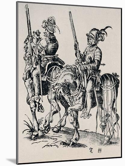 'Woodcut by Jost Amman (1539-1591)', (1927)-Jost Amman-Mounted Giclee Print