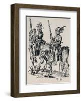 'Woodcut by Jost Amman (1539-1591)', (1927)-Jost Amman-Framed Giclee Print