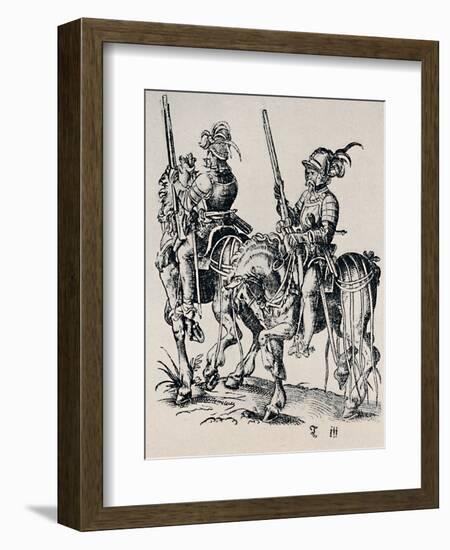 'Woodcut by Jost Amman (1539-1591)', (1927)-Jost Amman-Framed Giclee Print