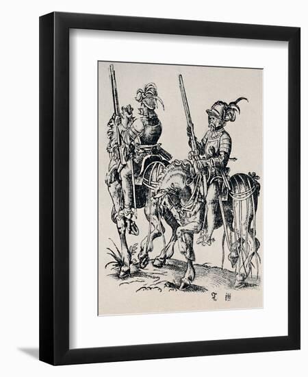 'Woodcut by Jost Amman (1539-1591)', (1927)-Jost Amman-Framed Giclee Print