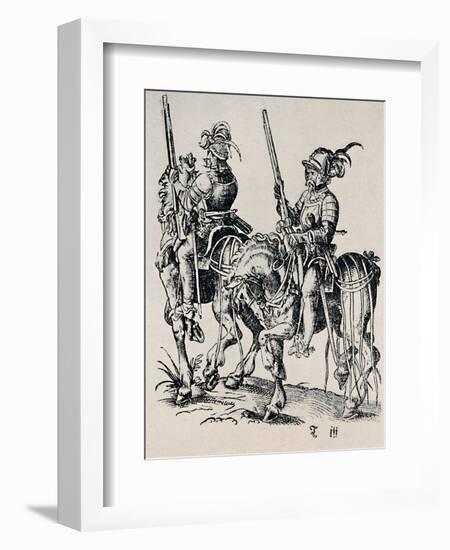 'Woodcut by Jost Amman (1539-1591)', (1927)-Jost Amman-Framed Giclee Print