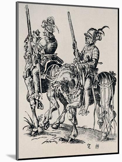 'Woodcut by Jost Amman (1539-1591)', (1927)-Jost Amman-Mounted Giclee Print