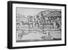 Woodcut Depicting Cincinnati-null-Framed Giclee Print