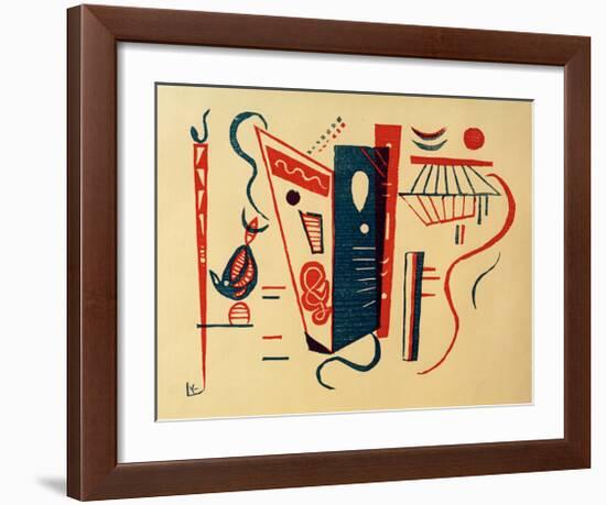 Woodcut for 20th Century, 1939-Wassily Kandinsky-Framed Giclee Print