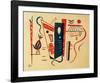 Woodcut for 20th Century, 1939-Wassily Kandinsky-Framed Giclee Print