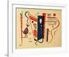 Woodcut for 20th Century, 1939-Wassily Kandinsky-Framed Giclee Print