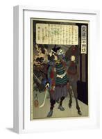 Woodcut from Twenty-Four Qualities Imperial Japan Series-Tsukioka Kinzaburo Yoshitoshi-Framed Premium Giclee Print