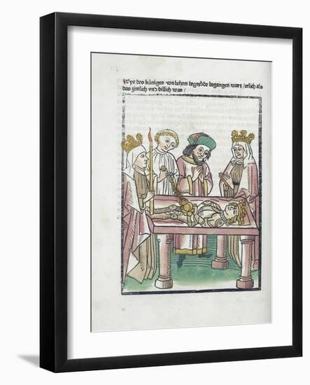 Woodcut Illustration from Medieval Book-null-Framed Giclee Print