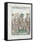 Woodcut Illustration from Medieval Book-null-Framed Stretched Canvas