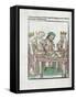 Woodcut Illustration from Medieval Book-null-Framed Stretched Canvas