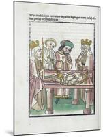 Woodcut Illustration from Medieval Book-null-Mounted Giclee Print