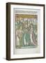 Woodcut Illustration of Marriage Ceremony from Medieval Book-null-Framed Giclee Print