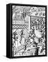 Woodcut Illustration Showing the Mint and Administrators-null-Framed Stretched Canvas