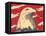 Woodcut of Bald Eagle-null-Framed Stretched Canvas