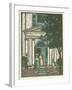 Woodcut of Meeting Hall-null-Framed Giclee Print