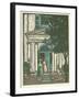 Woodcut of Meeting Hall-null-Framed Giclee Print