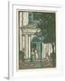 Woodcut of Meeting Hall-null-Framed Giclee Print