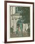 Woodcut of Meeting Hall-null-Framed Giclee Print