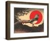 Woodcut of Pheasant-null-Framed Art Print