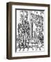 Woodcut Print of a Scene in a Medieval Apothecary Shop-null-Framed Giclee Print