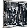 'Woodcut showing Geuder's 'Iron Maiden' in a torture chamber Setting', c1870-Unknown-Mounted Premium Giclee Print