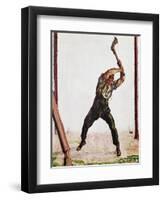 Woodcutter, 1910-Ferdinand Hodler-Framed Giclee Print