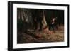 Woodcutter in the Forest-Jean-Francois Millet-Framed Giclee Print