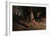 Woodcutter in the Forest-Jean-Francois Millet-Framed Giclee Print