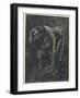 Woodcutter Keeps Prudently out of the Way of Some Very Large Trolls-Erik Werenskjold-Framed Photographic Print