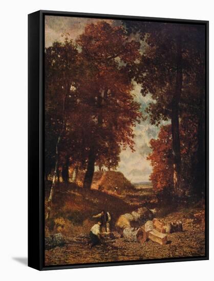 'Woodcutters', late 1840s, (c1915)-Constant Troyon-Framed Stretched Canvas