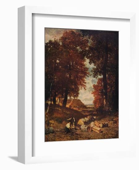 'Woodcutters', late 1840s, (c1915)-Constant Troyon-Framed Giclee Print