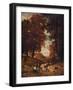 'Woodcutters', late 1840s, (c1915)-Constant Troyon-Framed Giclee Print