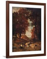 'Woodcutters', late 1840s, (c1915)-Constant Troyon-Framed Giclee Print