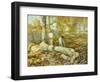 Woodcutters (The Old Elm)-Childe Hassam-Framed Giclee Print