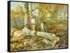 Woodcutters (The Old Elm)-Childe Hassam-Framed Stretched Canvas