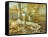 Woodcutters (The Old Elm)-Childe Hassam-Framed Stretched Canvas