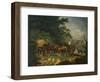 Woodcutters with their Cart Resting in a Woodland Glade-Francis Wheatley-Framed Giclee Print