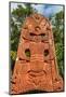 Woodecarved Entrance at the Te Puia Maori Cultural Center-Michael-Mounted Photographic Print