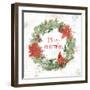 Wooded Holiday V Christmas-Katie Pertiet-Framed Art Print