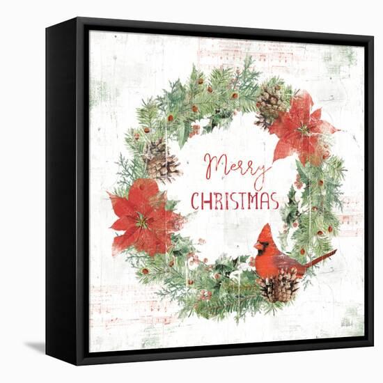 Wooded Holiday V Christmas-Katie Pertiet-Framed Stretched Canvas